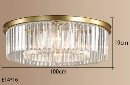 Elegant design crystal pendant chandelier for indoor lighting - vue 16 sur 22