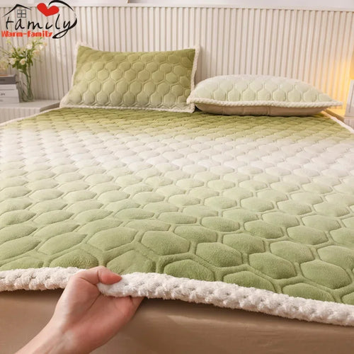 soft plush student mattress topper for single or double bed - vue 4 sur 18