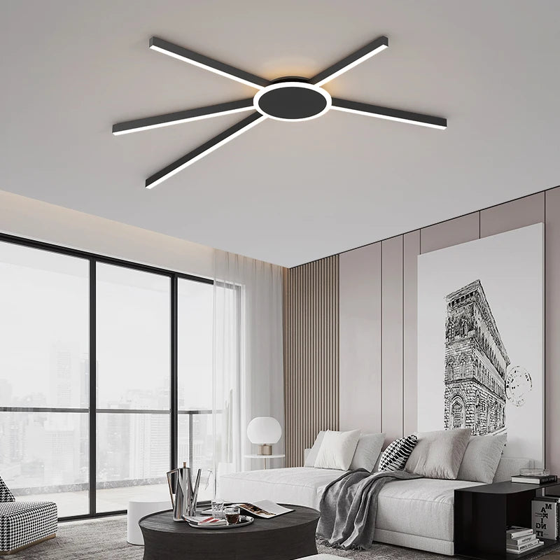 Decorative geometric LED ceiling light for modern interiors