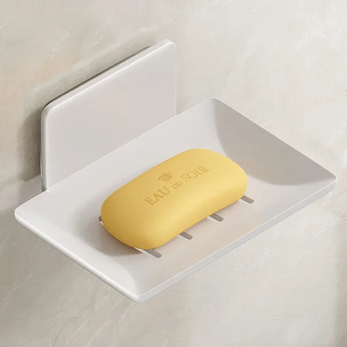 wall-mounted aluminum soap dish for storage and organization