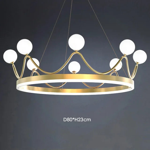 Modern LED designer chandelier for an elegant interior - vue 8 sur 8