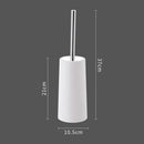 Luxury toilet brush with gold holder for bathroom