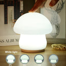 Mushroom LED night light silicone touch sensor battery lamp for baby room and bedside decor christmas gift