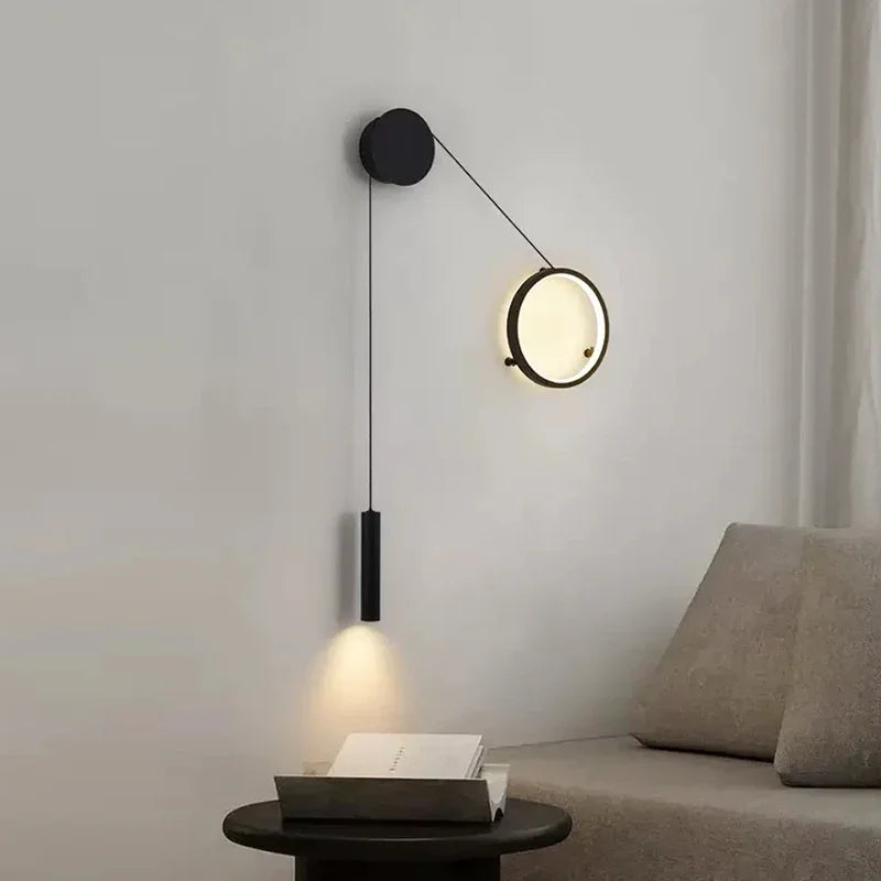 Modern and simple indoor LED wall light