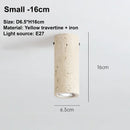 light yellow travertine cylindrical surface mounted ceiling light