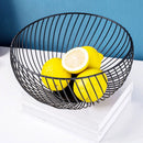Wire storage basket for fruit and food