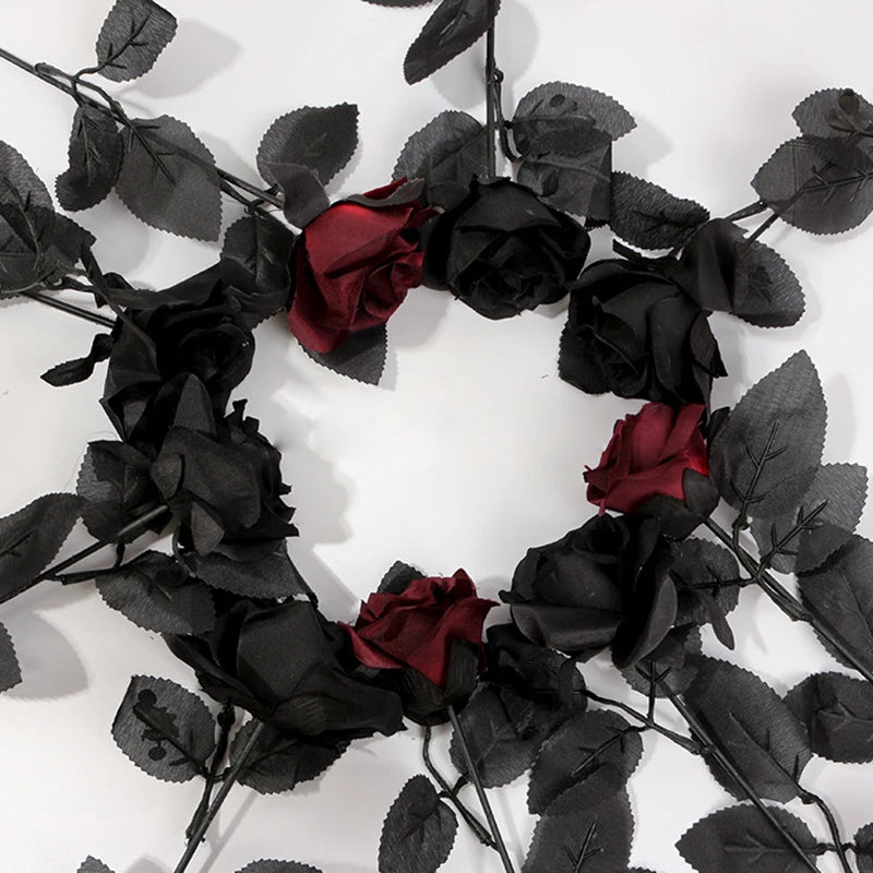 Gothic artificial flowers for Halloween and punk home decor