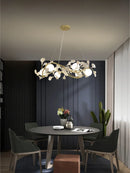 Ginkgo leaf chandelier with modern decorative LED lighting