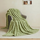 Soft and warm plain polar fleece flannel throw