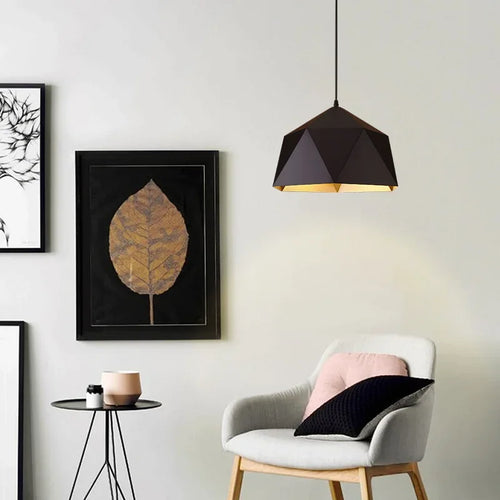Simple modern iron chandelier for home or restaurant - vue 5 sur 14
