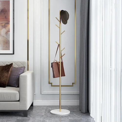 floor-standing coat rack for clothes and bags, versatile - vue 4 sur 17