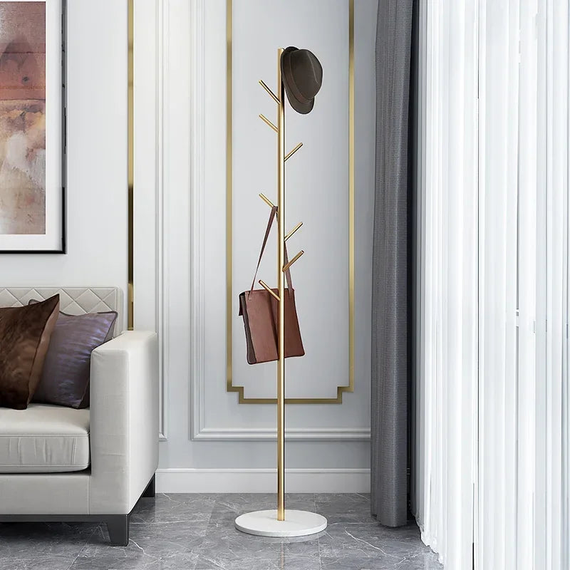 floor-standing coat rack for clothes and bags, versatile - vue 3 sur 17