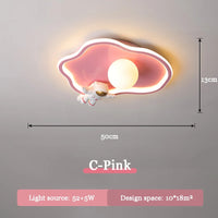 Cute ceiling light for children's bedroom, boys and girls