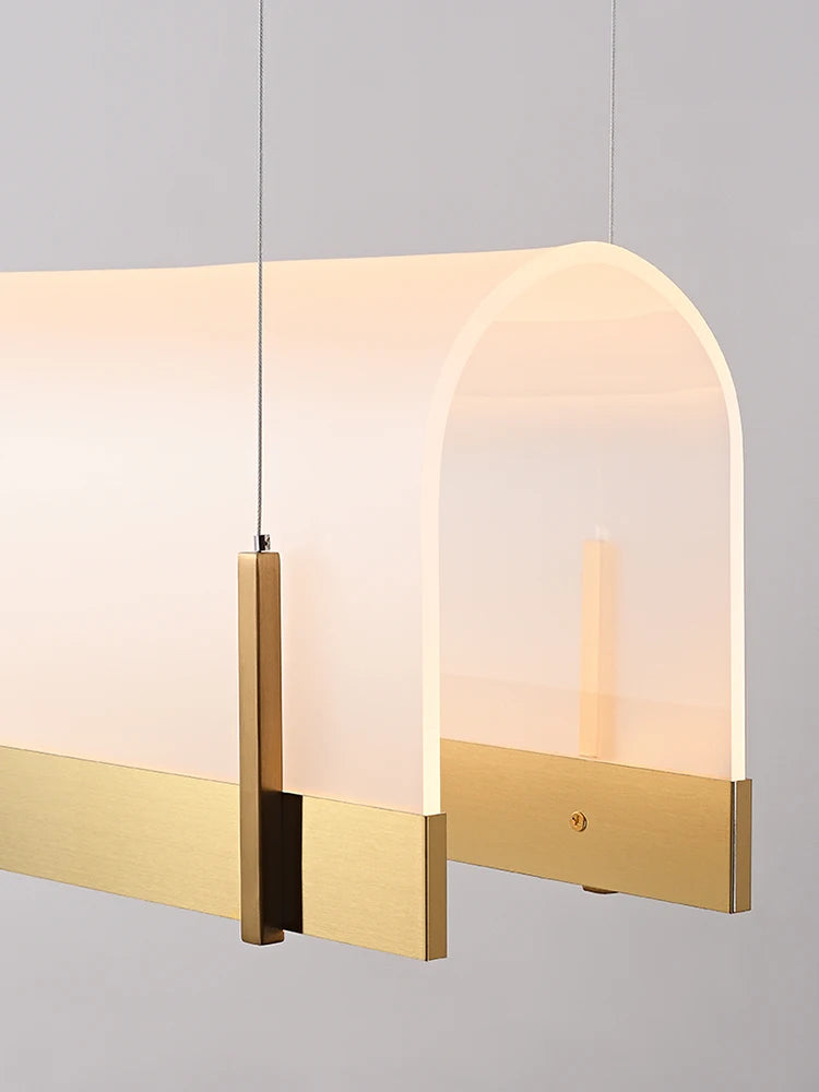 Acrylic chandelier for modern bars and restaurants - vue 6 sur 8