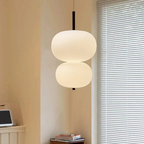 Scandinavian pendant light large glass ball modern design - vue 2 sur 12