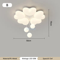 Modern romantic heart chandelier for children