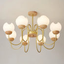 Nordic solid wood chandelier for elegant interior decoration