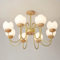 Nordic solid wood chandelier for elegant interior decoration