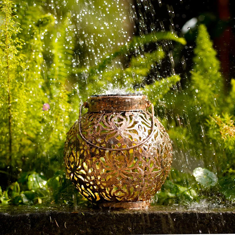 Retro hanging solar lights for garden and outdoors - vue 5 sur 8