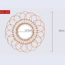 decorative sunflower rattan hanging mirror for a bohemian atmosphere