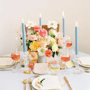 Decorative glass candle holder for weddings and offices