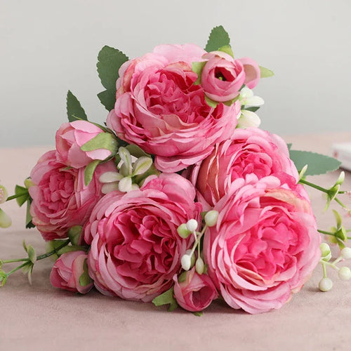 Small artificial flower bouquet for spring decoration and weddings - vue 14 sur 37