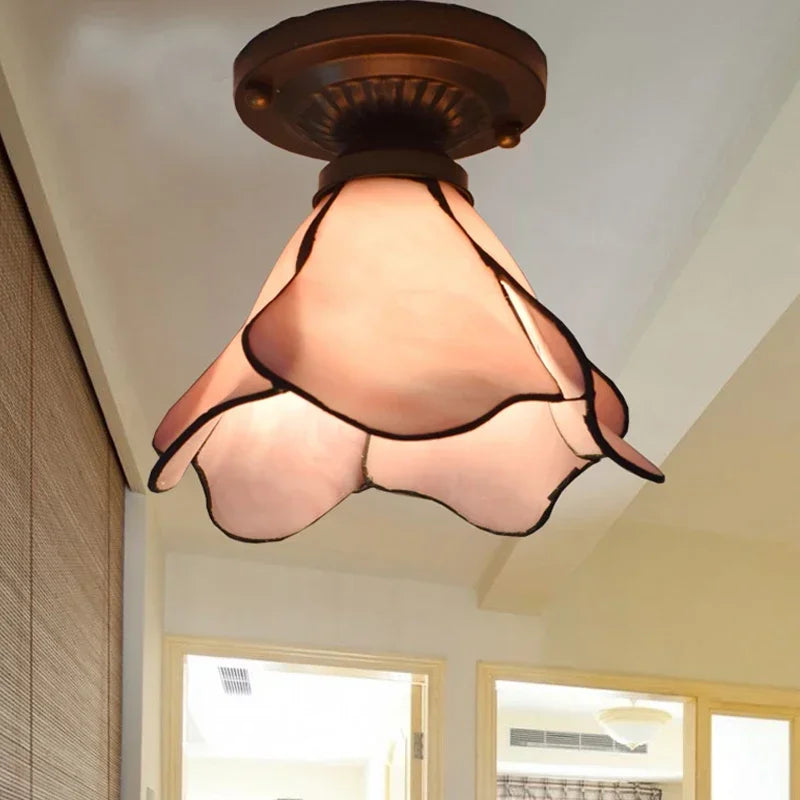 Vintage tiffany style pendant light for elegant interior decor