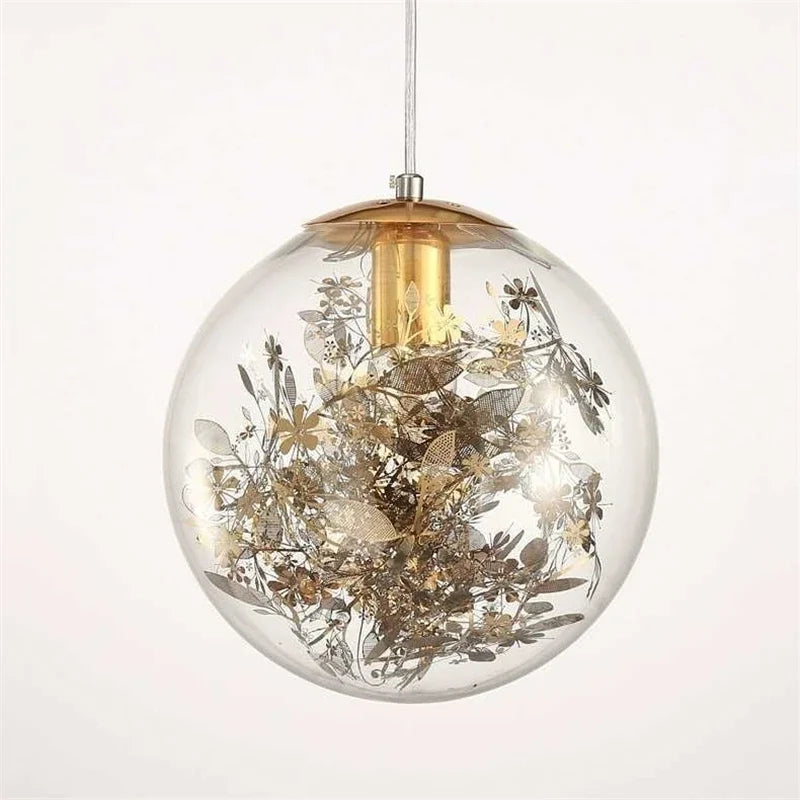 Nordic glass pendant light for elegant decor