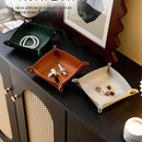 leather storage box for keys and cosmetics