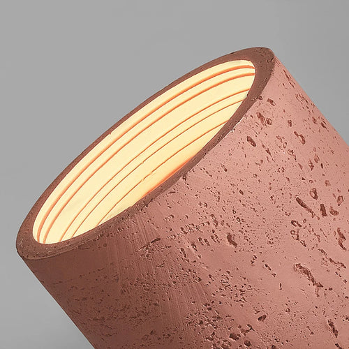 Wabi Sabi red cement LED ceiling spotlight - vue 7 sur 16