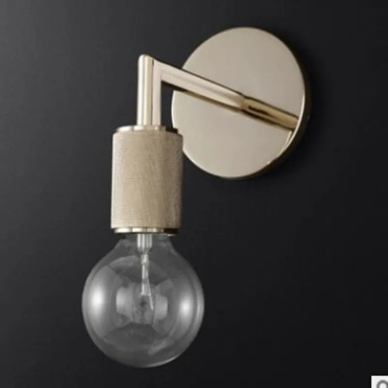 LED wall light with glass and metal shade - vue 20 sur 21