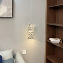 Simple modern square crystal wall light