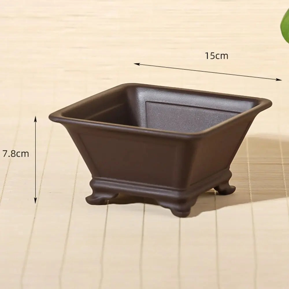 Clay flower pots for creative gardening and bonsai