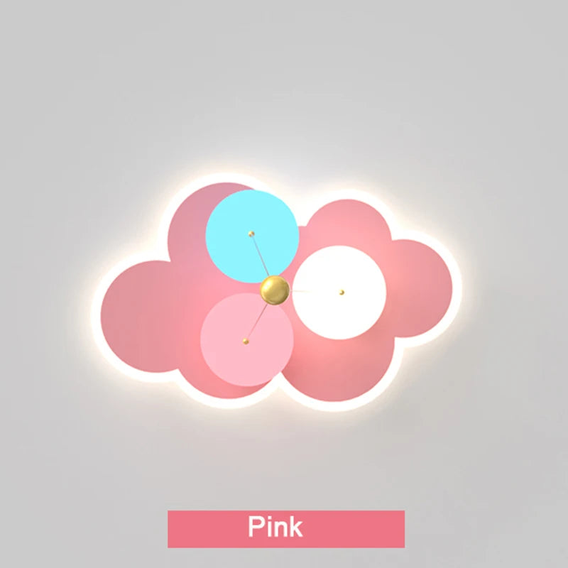 Kawaii acrylic children's chandelier with remote control - vue 6 sur 10