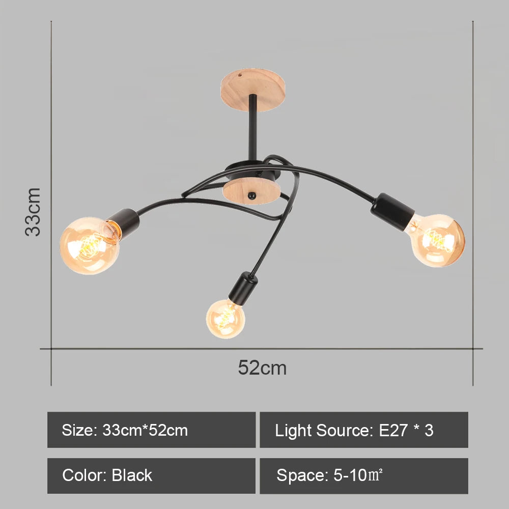 Modern sputnik chandelier industrial style for elegant interiors - vue 12 sur 19