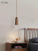 Solid wood Nordic pendant light for interior decoration