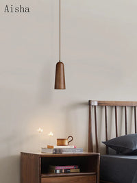 Solid wood Nordic pendant light for interior decoration