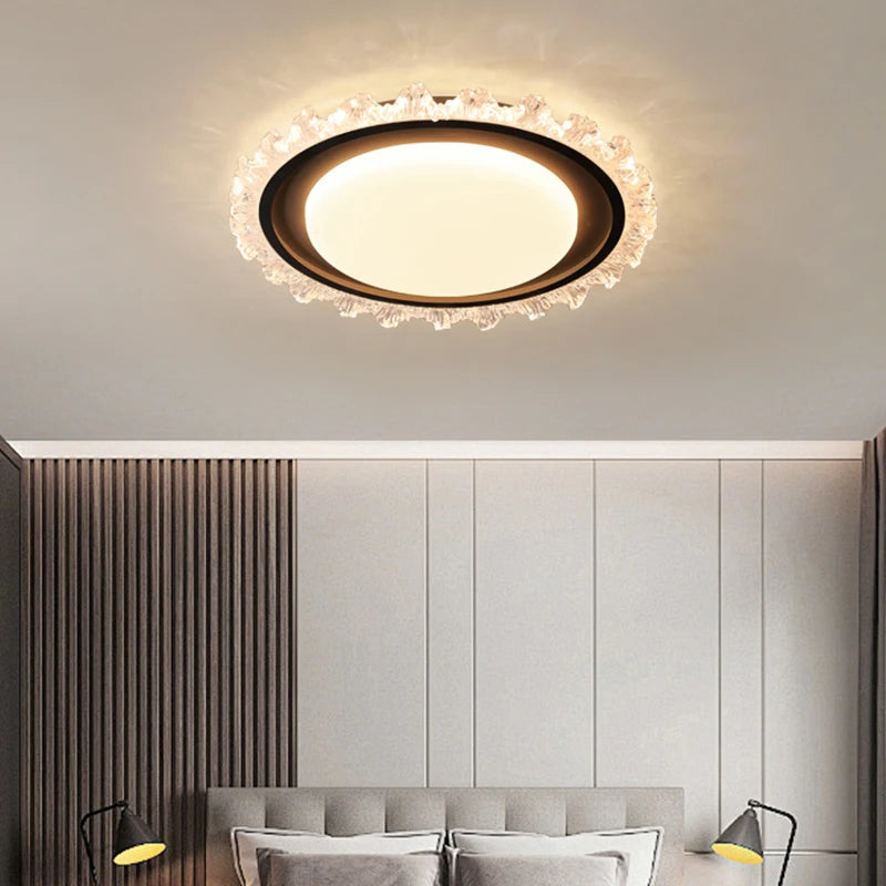 Modern crystal ceiling light for elegant decorative lighting - vue 6 sur 18