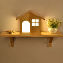 Modern creative wooden wall light for children