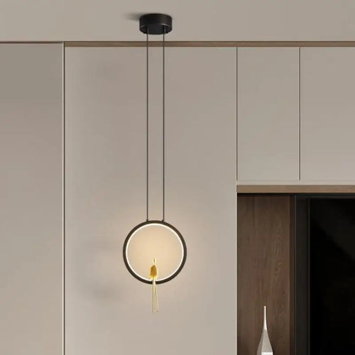 Copper LED pendant light for modern décor - vue 3 sur 7