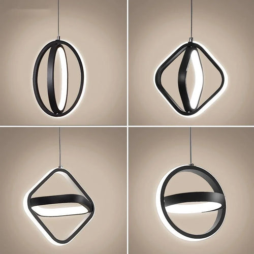 Modern LED pendant light for stylish indoor lighting - vue 6 sur 24
