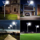 Waterproof solar wall light for powerful outdoor garden lighting