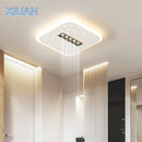 Simple ceiling light with white square spotlight and round cloud