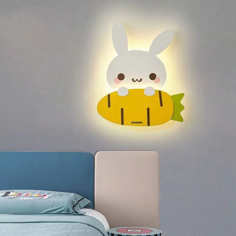 LED cartoon wall light whale rabbit dinosaur for children