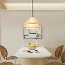 Nordic fabric pendant light wabi sabi for creative interior decor