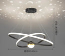 Modern silica LED pendant chandelier for restaurant and office