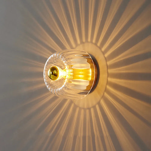 Romantic warm light glass wall lamp for indoor lighting - vue 2 sur 10