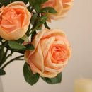 Artificial silk roses for indoor and outdoor decoration