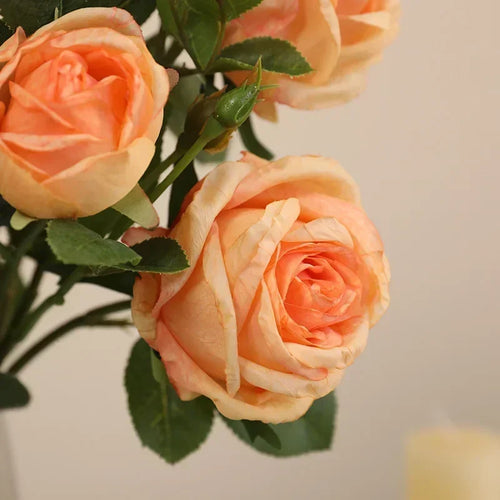 Artificial silk roses for indoor and outdoor decoration - vue 2 sur 10