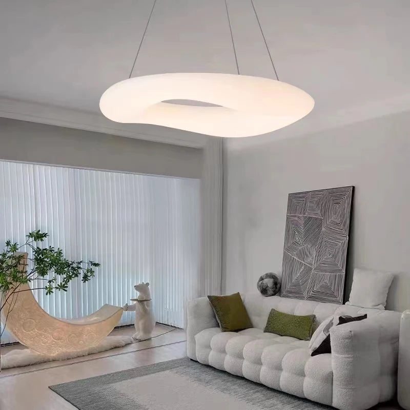 Modern smart LED chandelier for home decoration - vue 6 sur 18